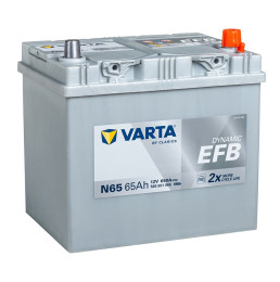 

EFB N65 (65R)650А Обратная полярность 65 Ач (232x173x225)