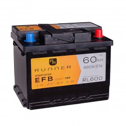 

EFB 60R RL600640А Обратная полярность 60 Ач (242x175x190)