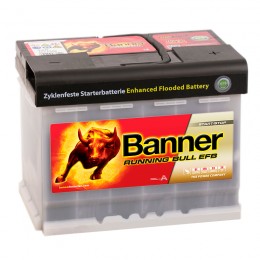 

BANNER Running Bull EFB 60R (560 11) 560А обратная полярность 60 Ач (242x175x190)