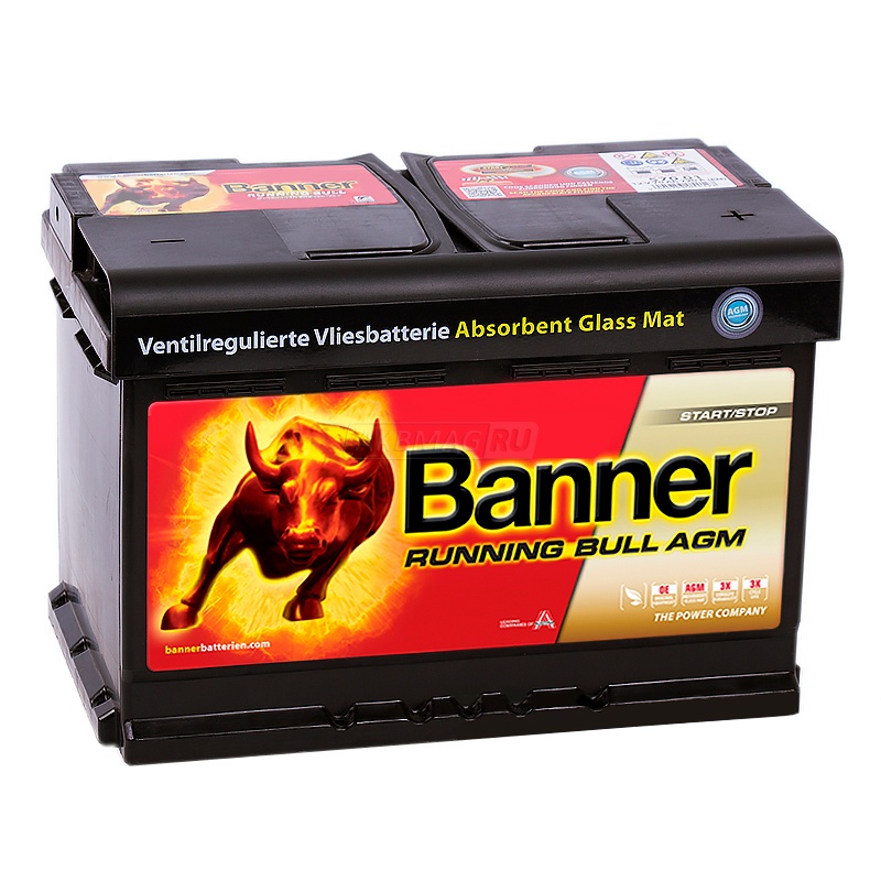 BANNER Running Bull AGM Start-Stop (57 001) 70R 720A 278x175x190