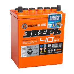 55B19R (40L)380А Прямая полярность 40 Ач (189x129x225)