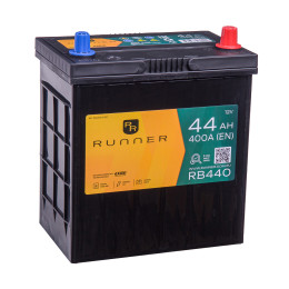 Аккумулятор автомобильный RUNNER 44R RB440 400 А обр. пол. 44 Ач