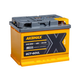 AKBMAX 60R540А Обратная полярность 60 Ач 242x175x190 6500₽