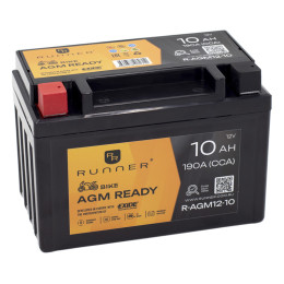 

RUNNER R-AGM12-10190А Прямая полярность 10 Ач (150x87x105)