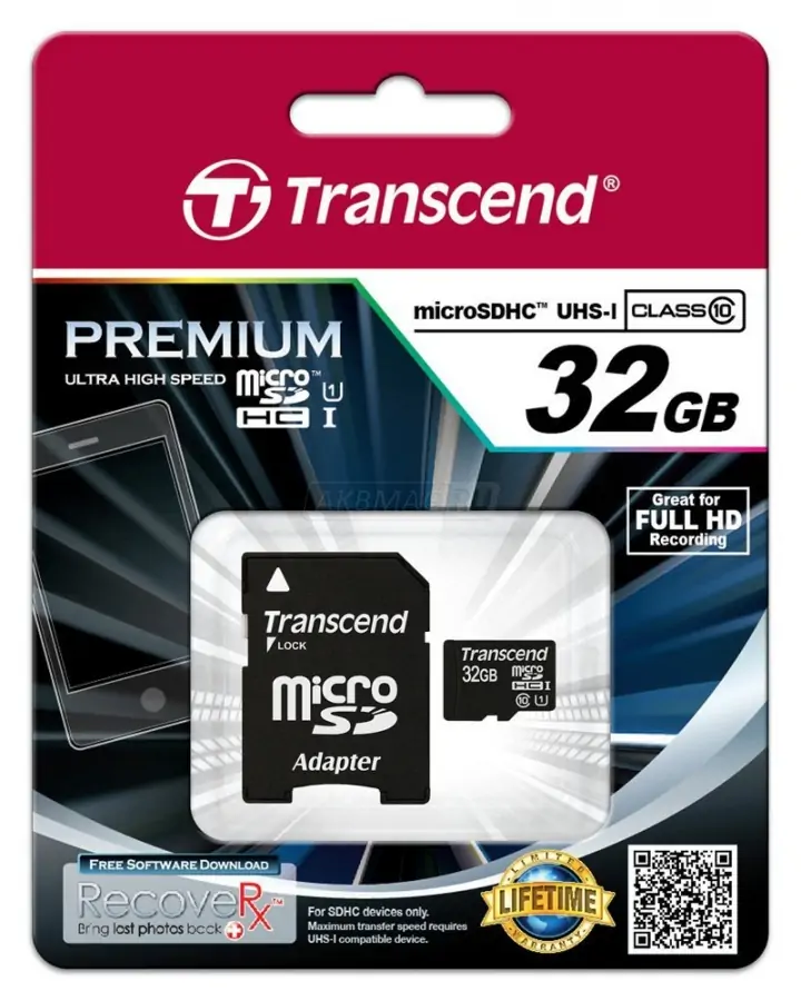 Карта памяти Transcend micro SD 10Class 32GB