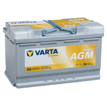 VARTA AGM A6 80R 800A 315x175x190