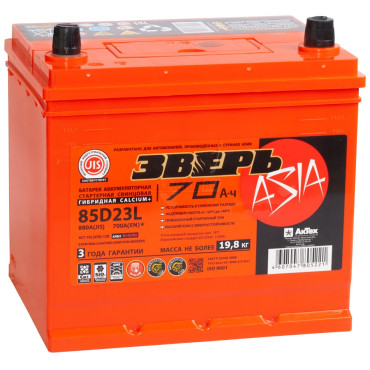 ЗВЕРЬ 85D23L (70R 700A 235х175х221)