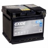Аккумулятор EXIDE Premium 47R EA472 47Ач 450А обр. пол.