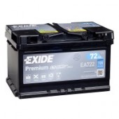 Аккумулятор EXIDE Premium 72R EA722 72Ач 720А обр. пол.