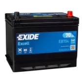 Аккумулятор EXIDE Excell 70R EB704 70Ач 540А обр. пол.