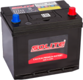Аккумулятор SOLITE 65R (75D23LB) без борта 65Ач 550А обр. пол.