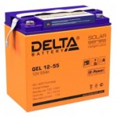 Аккумулятор Delta GEL 12-55 55Ач 0А универс. пол.