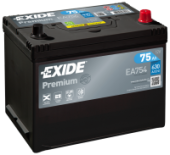 Аккумулятор EXIDE Premium 75R EA754 75Ач 630А обр. пол.