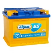 Аккумулятор АКОМ 65L 65Ач 600А прям. пол.