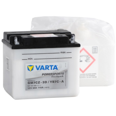 VARTA Powersports Freshpack YB7C-A/GM7CZ-3D