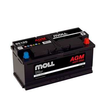 MOLL AGM 105R Start-Stop 850A 393x175x190