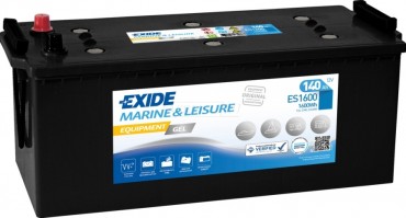 EXIDE MARINE EQUIPMENT GEL 140R ES1600 900A 513х189х223