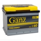 Аккумулятор GANZ EFB 60L 60Ач 610А прям. пол.
