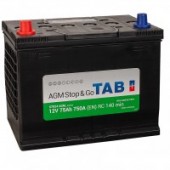 Аккумулятор TAB AGM 75L 75Ач 750А прям. пол.