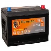 Аккумулятор RUNNER EFB 75R RL754 75Ач 720А обр. пол.
