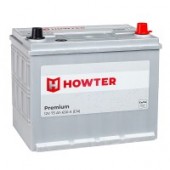 Аккумулятор HOWTER Premium ASIA 75R 75Ач 650А обр. пол.