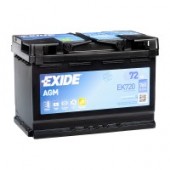 Аккумулятор EXIDE Start-Stop AGM 72R EK720 72Ач 760А обр. пол.