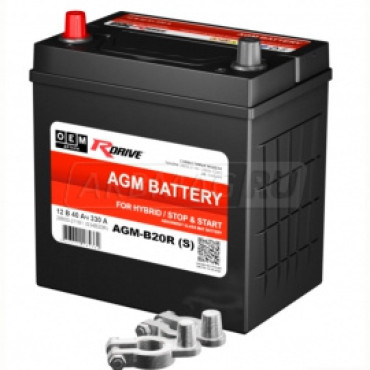 RDRIVE OEM AGM S34B20R 40L 330A 201x135x224