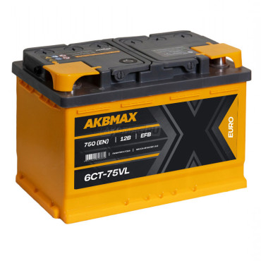 AKBMAX EFB 75R 750A 278x175x190