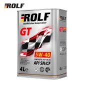 Моторное масло ROLF GT 5W-40 Synthetic 4L